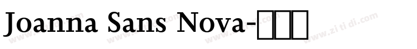 Joanna Sans Nova字体转换